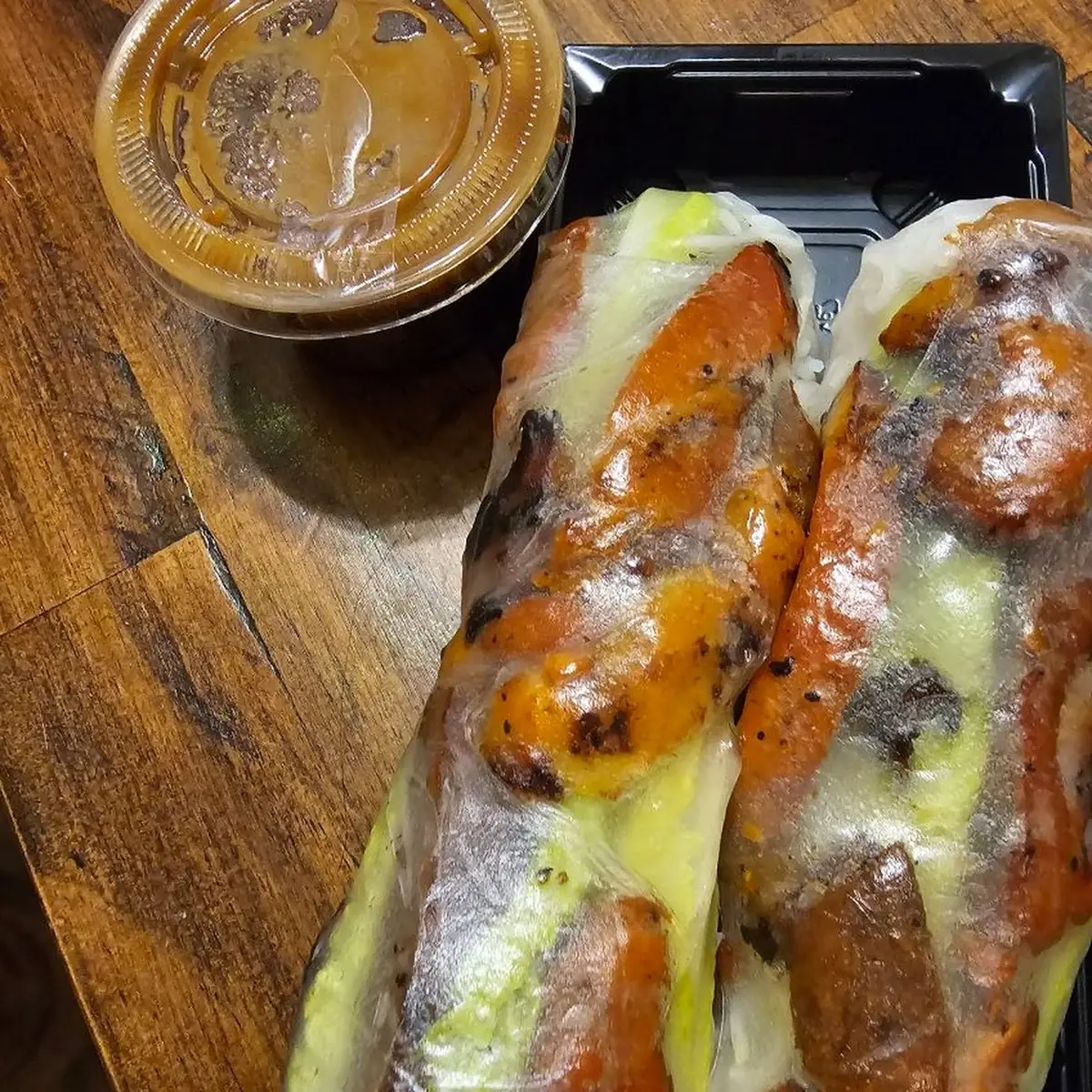 Grilled Pork Spring Rolls