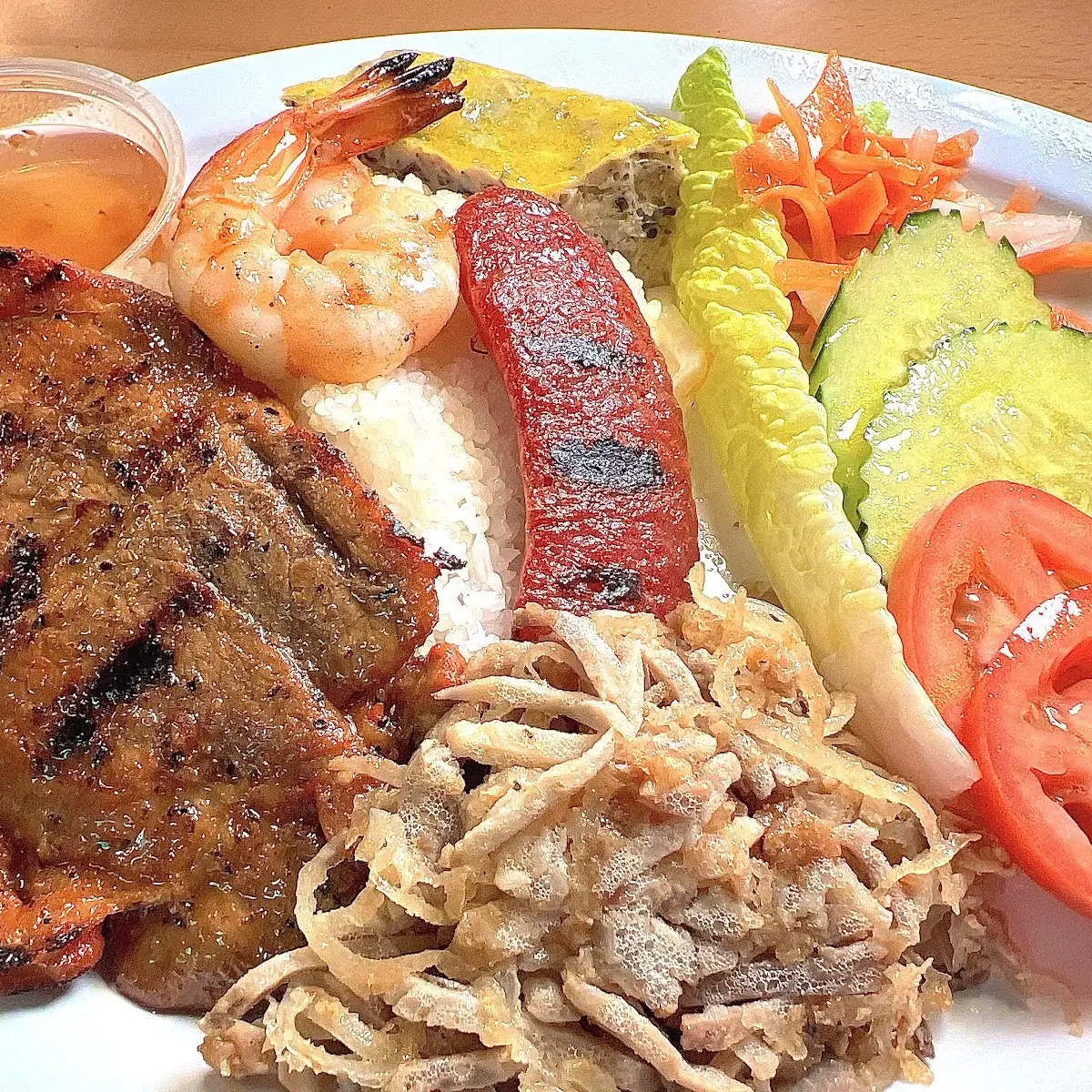Special Combination Rice Plate Com DAC Biet