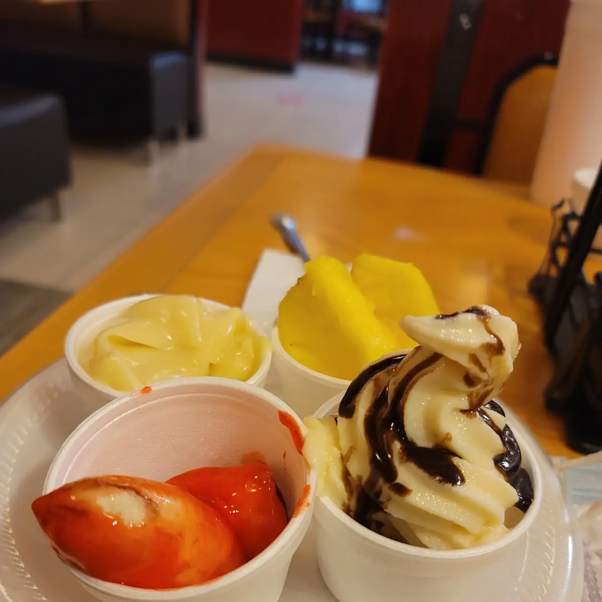 Bananas Vanilla Ice Cream Pineapple Vanilla Pudding