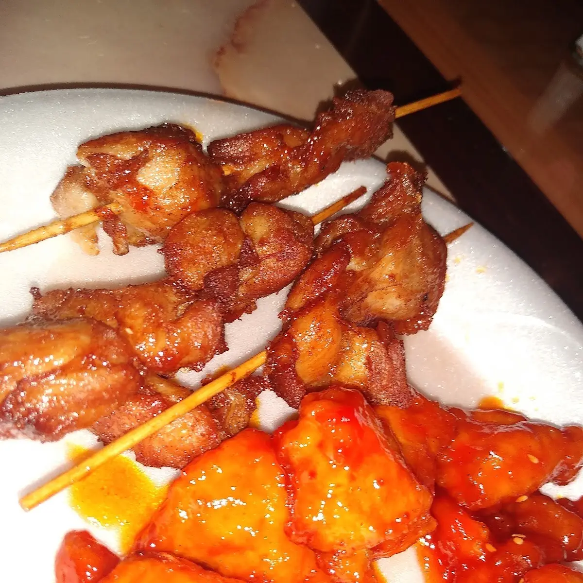Chicken Teriyaki and Honey Chicken