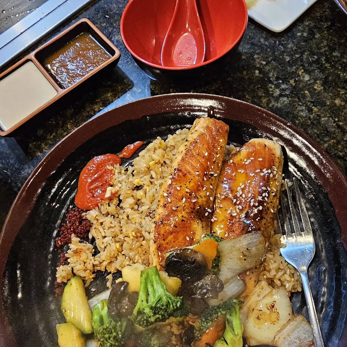 Dinner Hibachi Salmon