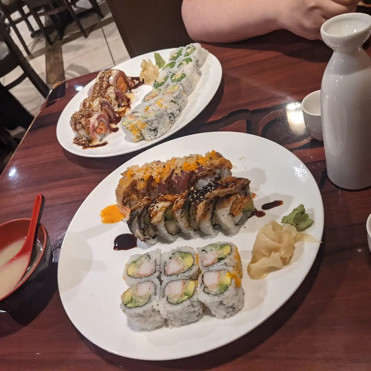 Dragon and Phoenix Roll Big Tuna Roll Alaska Roll Philadelphia Roll California Roll