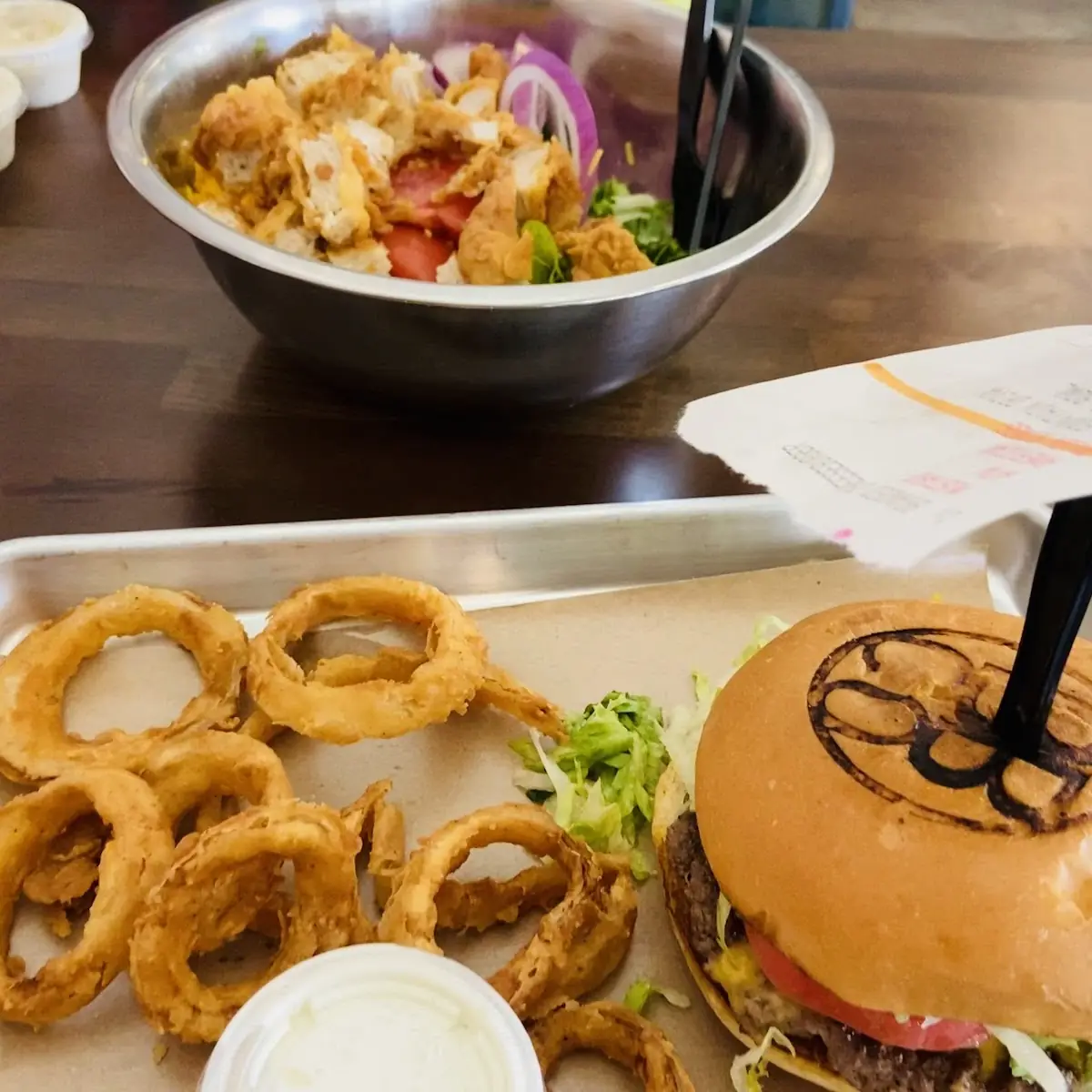 Onion Rings Cheeseburger
