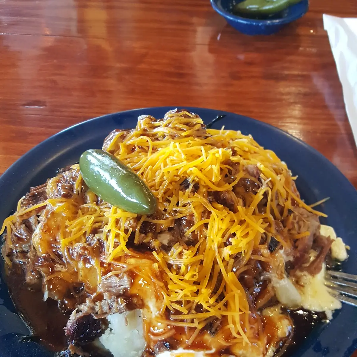 Loaded Baked Potato with Chopped Brisket