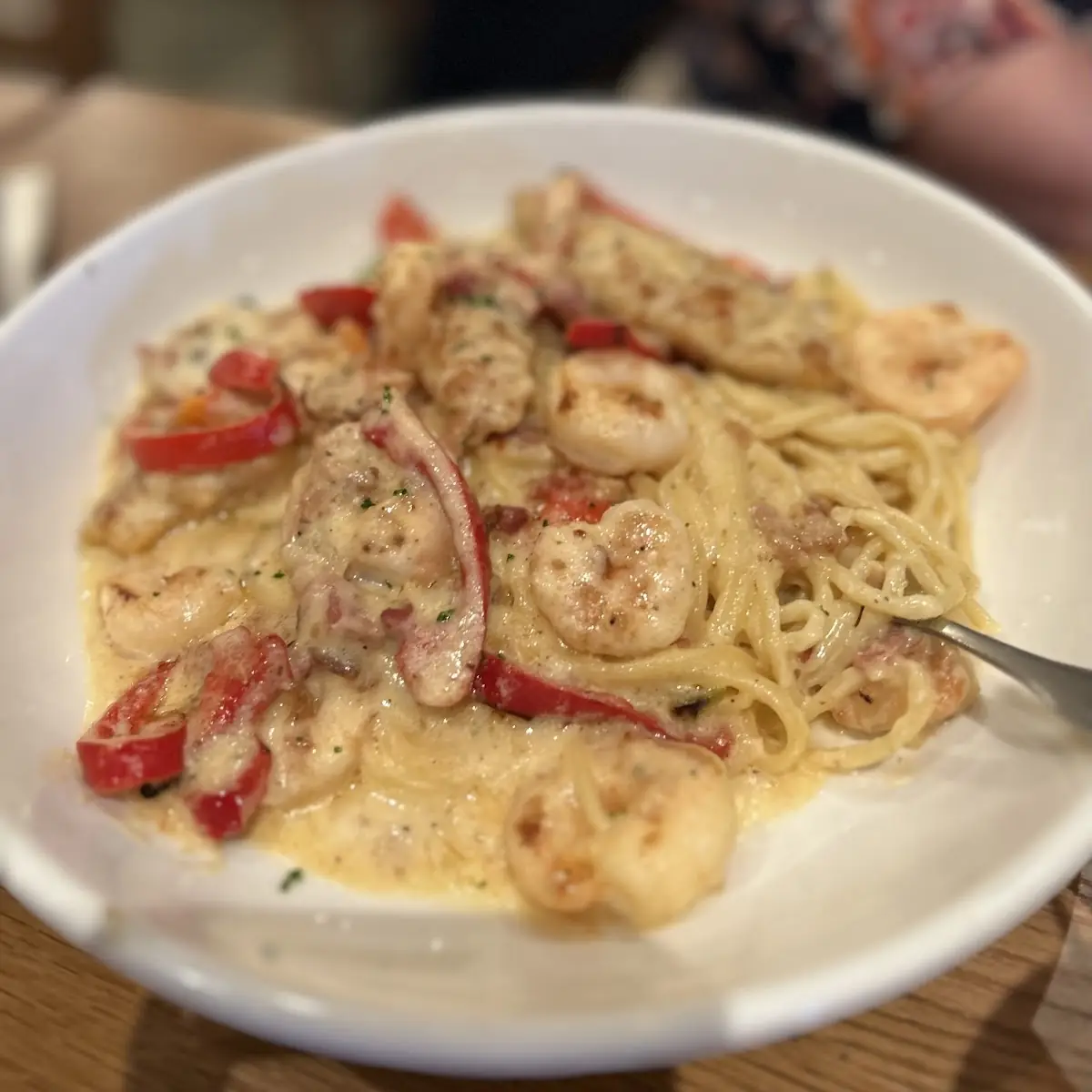 Chicken & Shrimp Carbonara