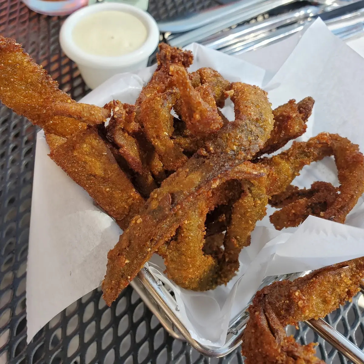 Fried Green Chile Strips