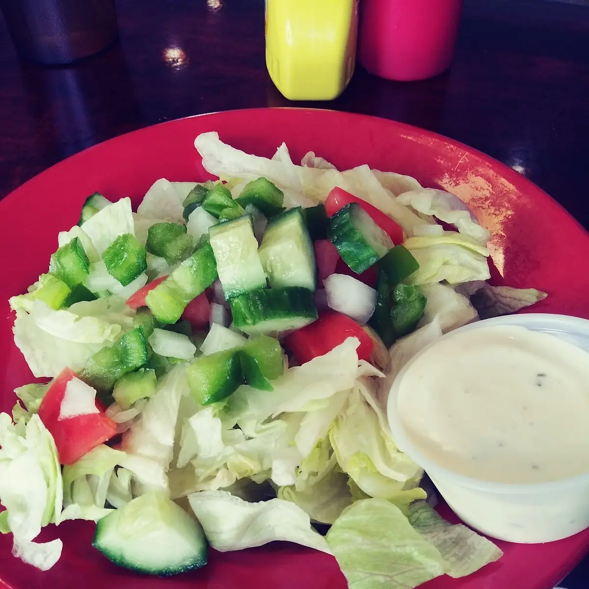 Salad with Ranch Dressing