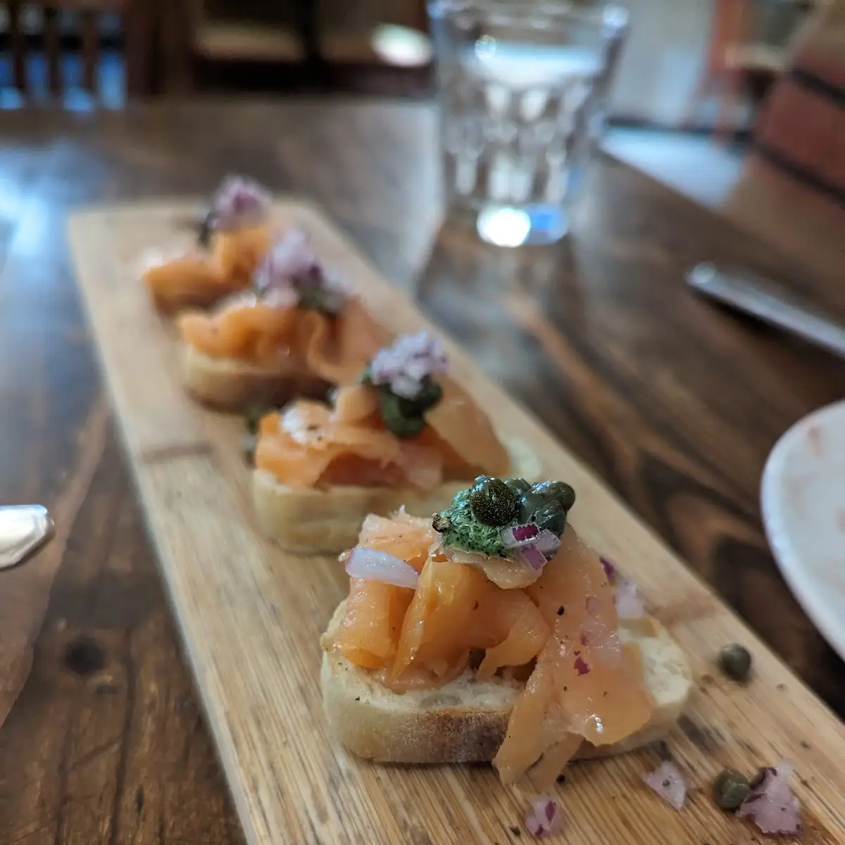 Smoked Salmon Bruschetta