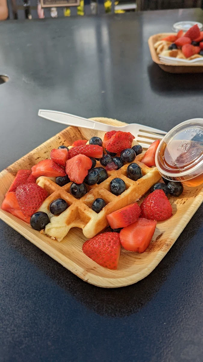 Belgian Waffles with Berries