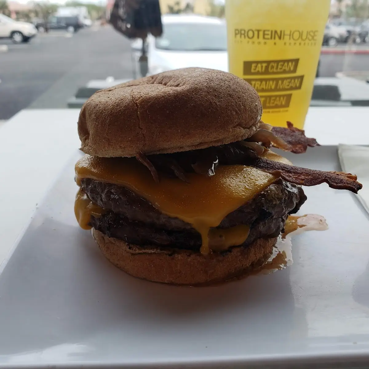 Double Bison Turkey Bacon Cheeseburger