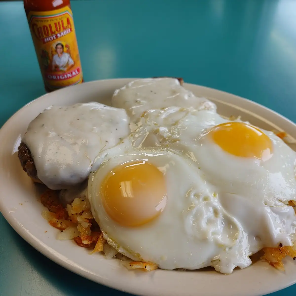 Sausage Biscuit & Gravy with Hashbrowns