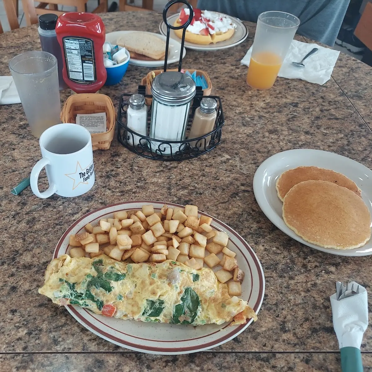 Veggie Omelette with Fetta Cheese