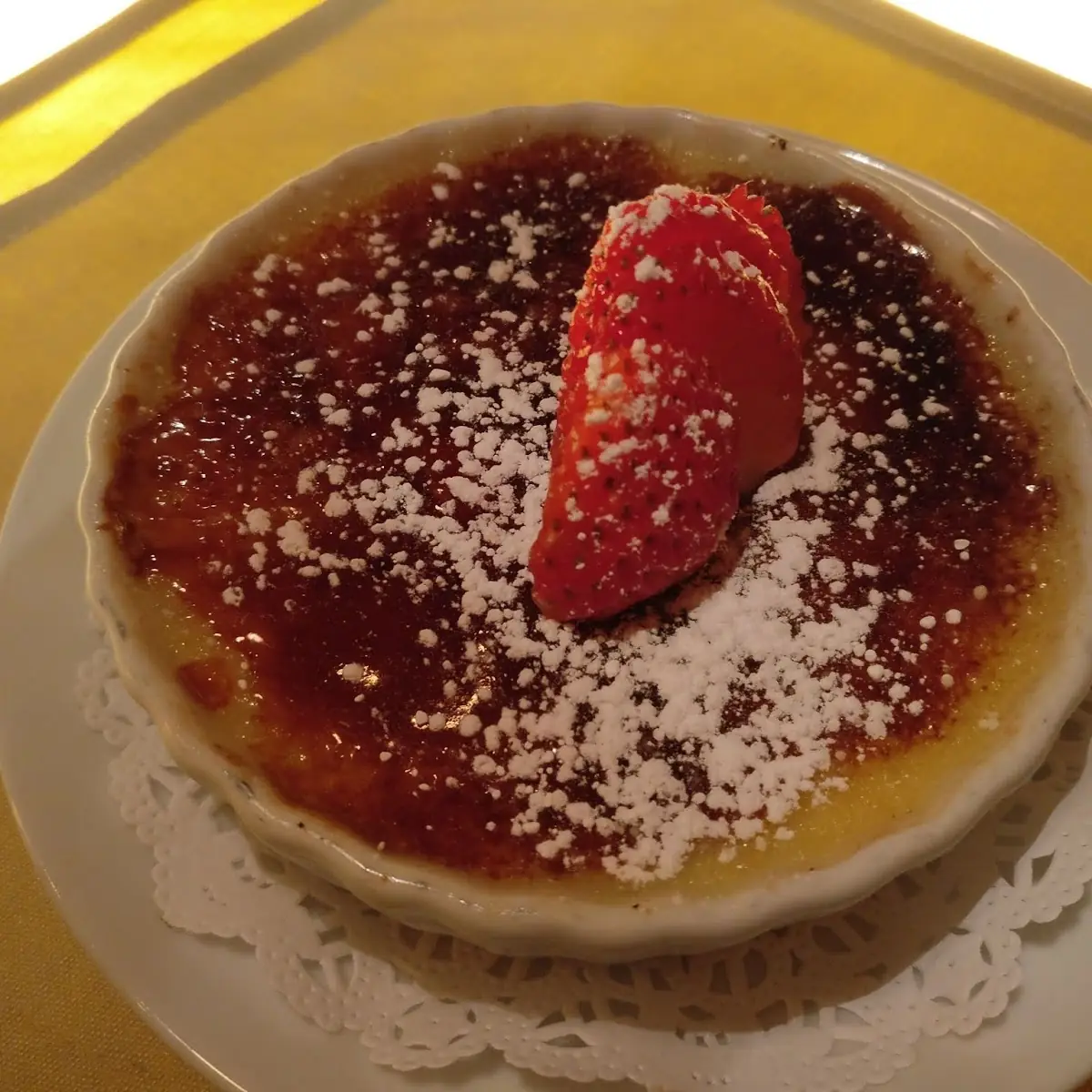 Pistachio Creme Brulee