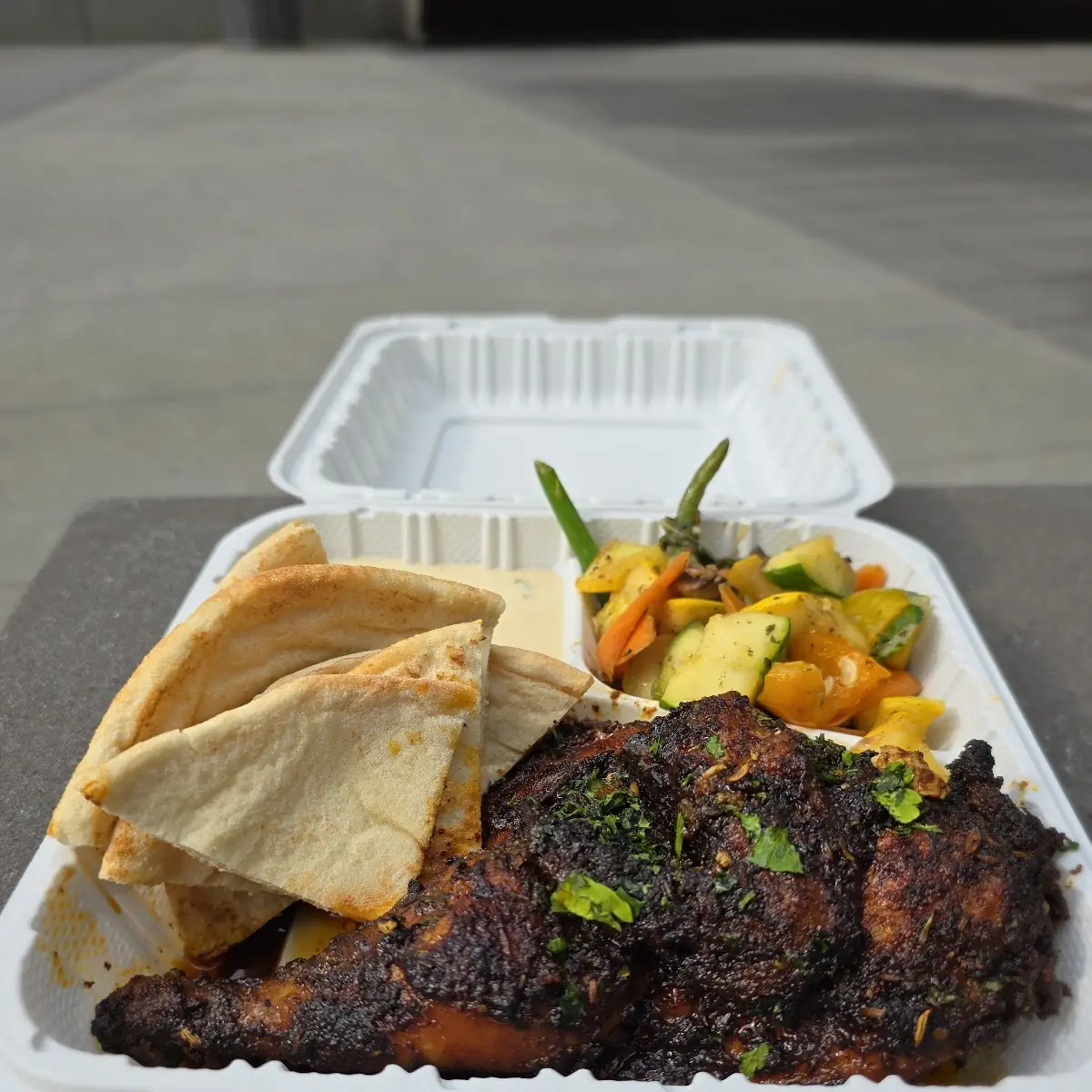 Roasted Chicken with Pita