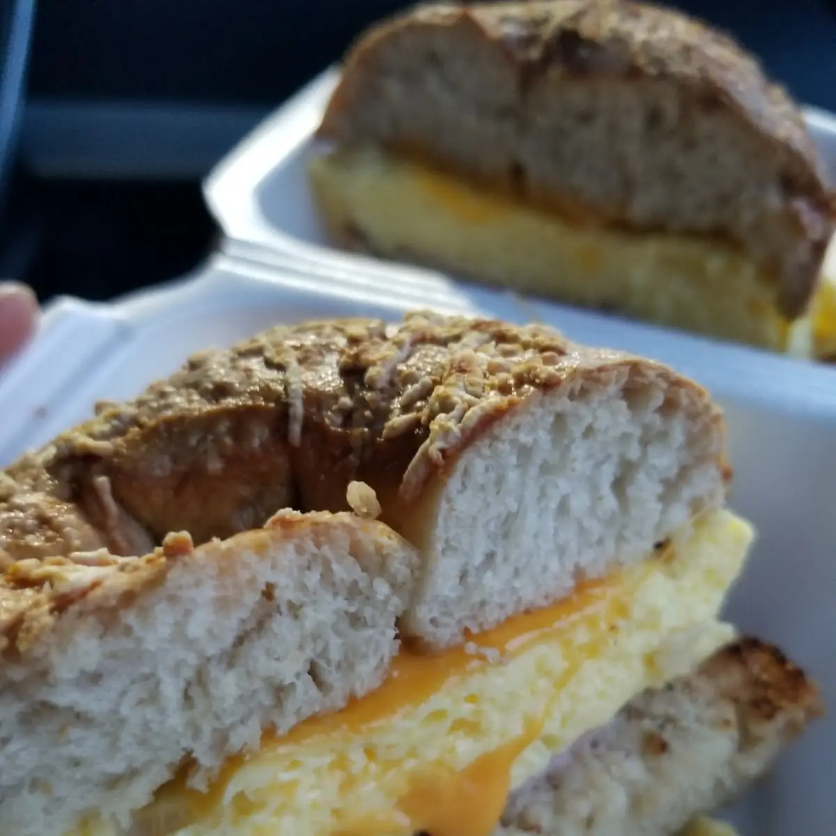 Ham Egg and Cheese Bagel