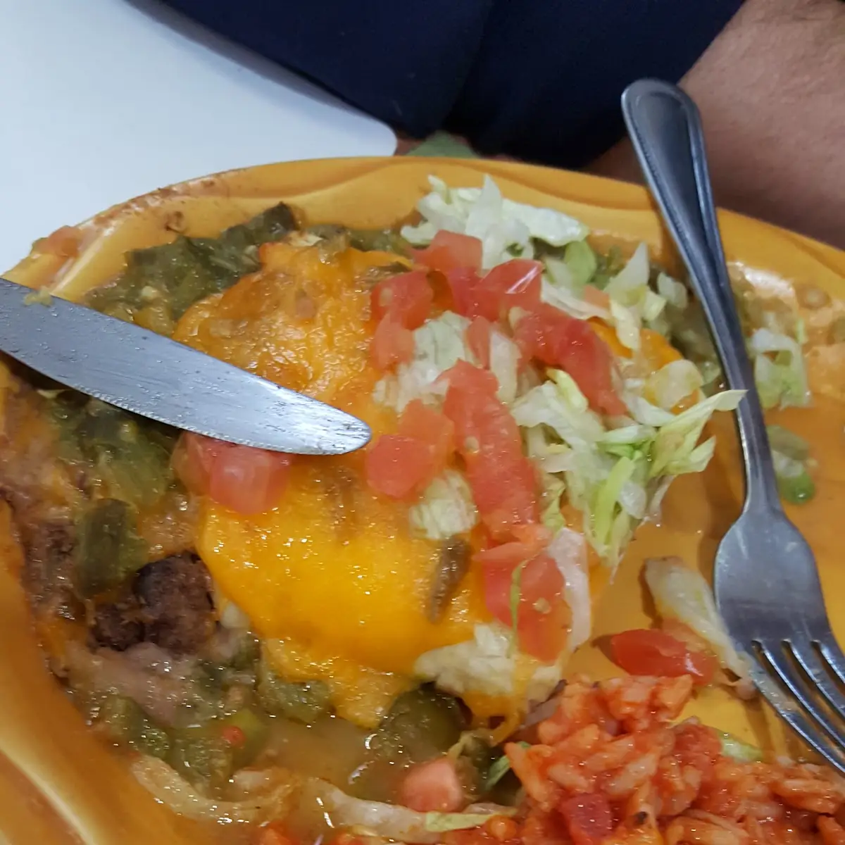 Beef and Bean Burrito Smothered