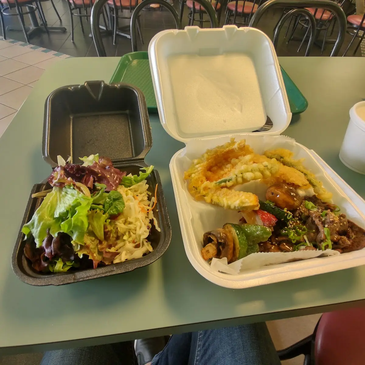 Beef Vegetable Tempura and Salad
