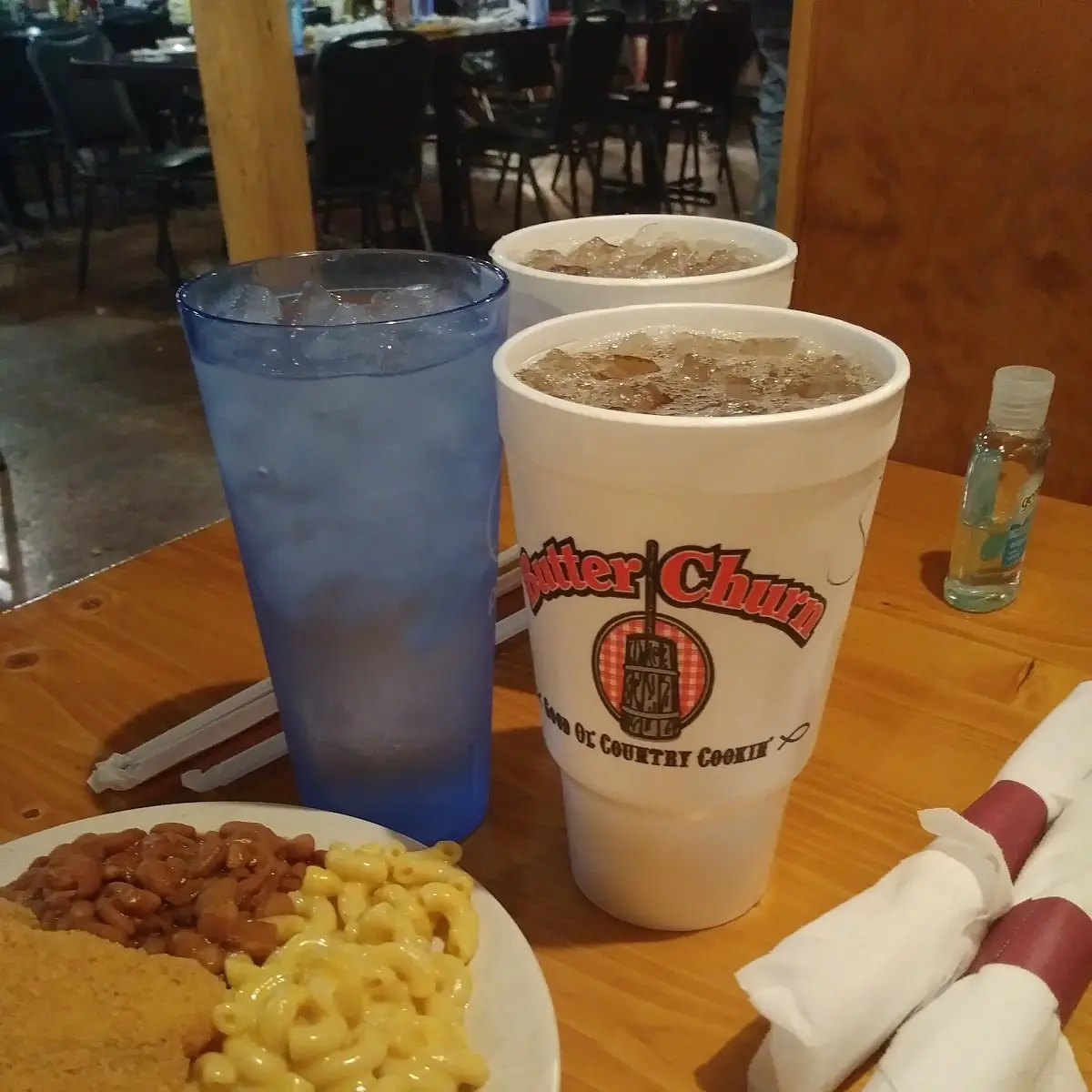 Pinto Beans and Cornbread with Mac and Cheese