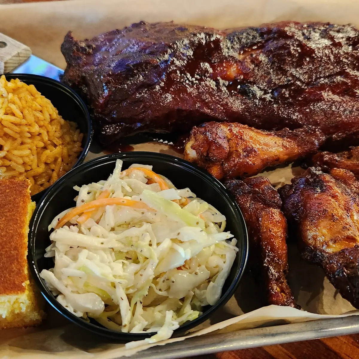 Half Slab and Chicken Dinner