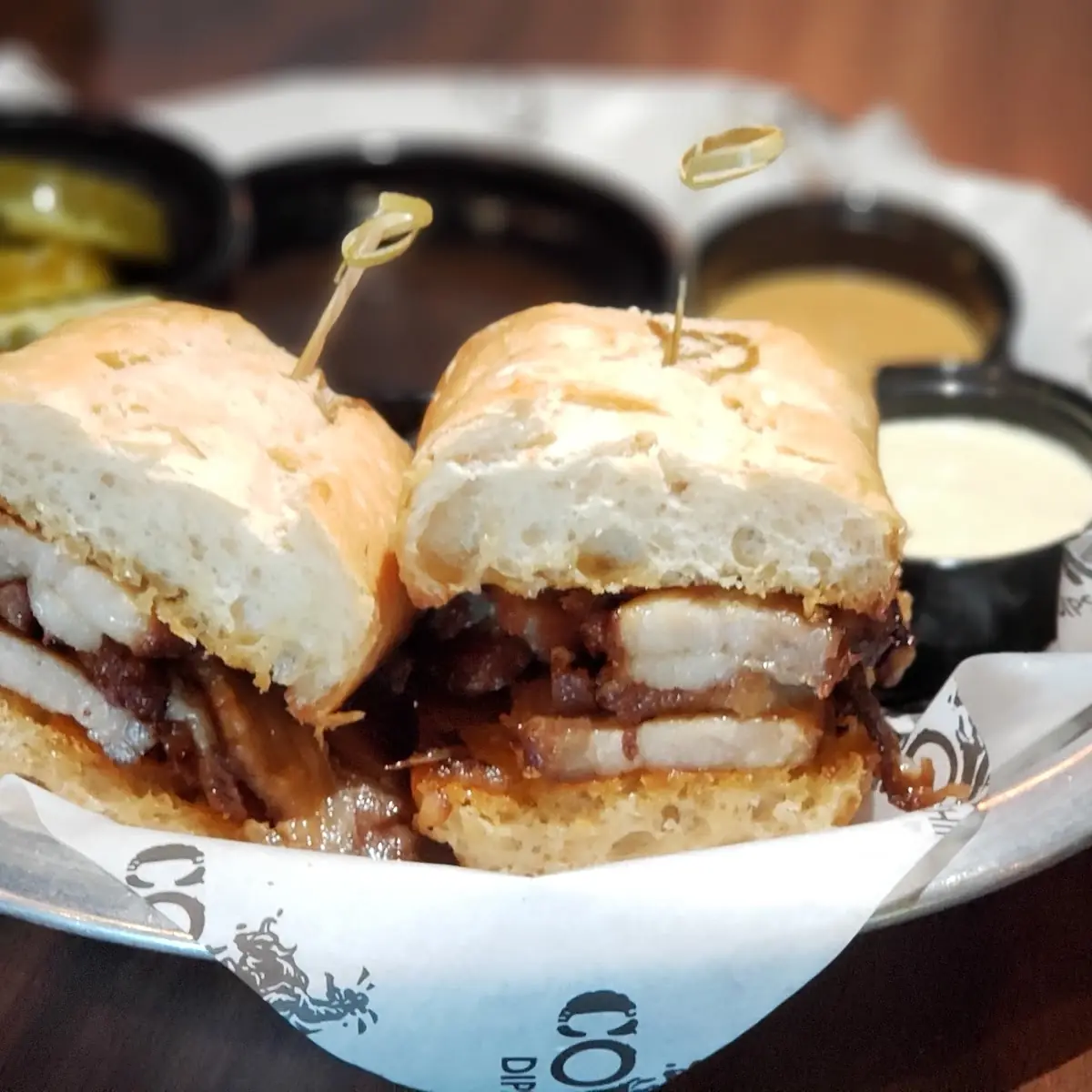Pork Belly Dips and Chips Meal