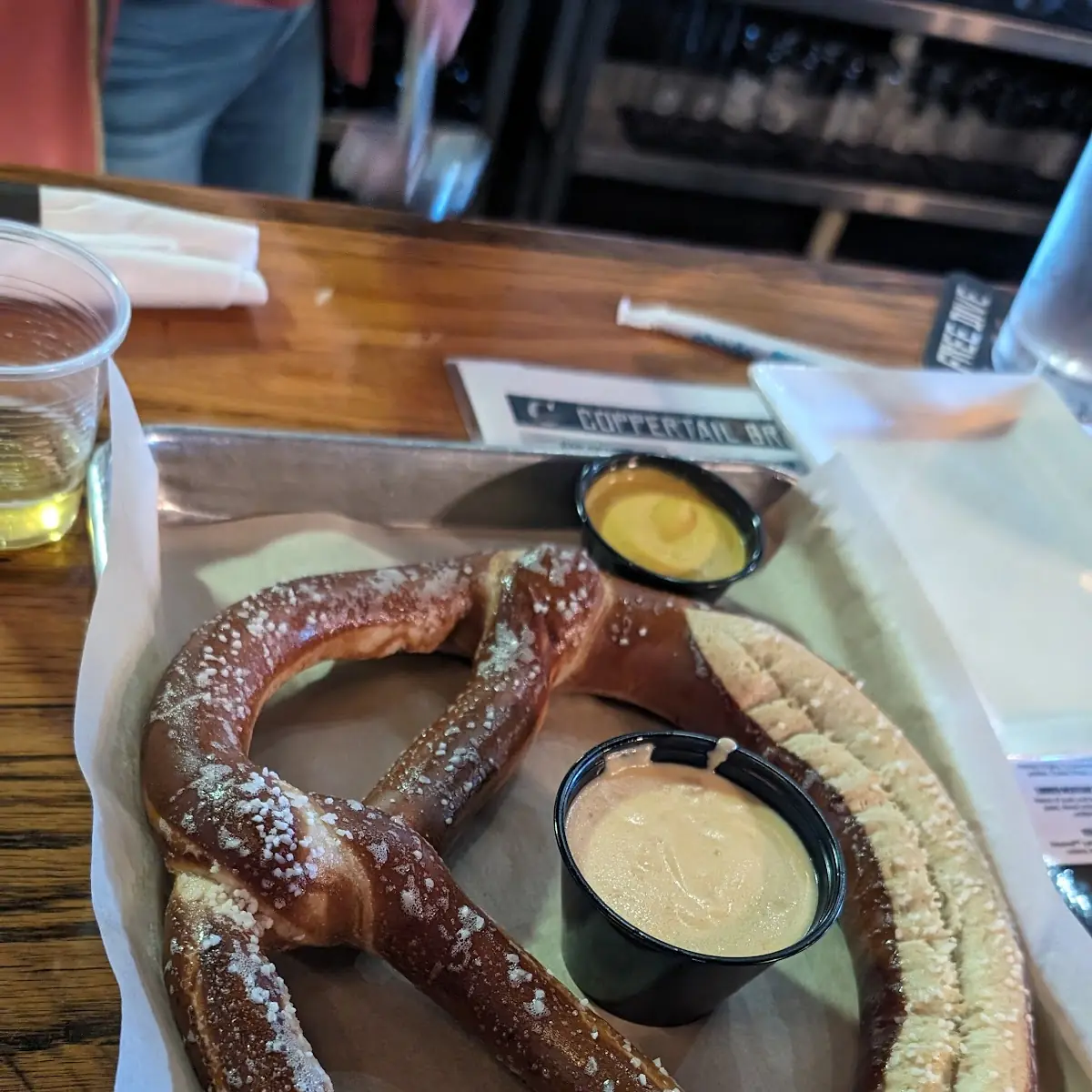 Pretzel with Beer Cheese