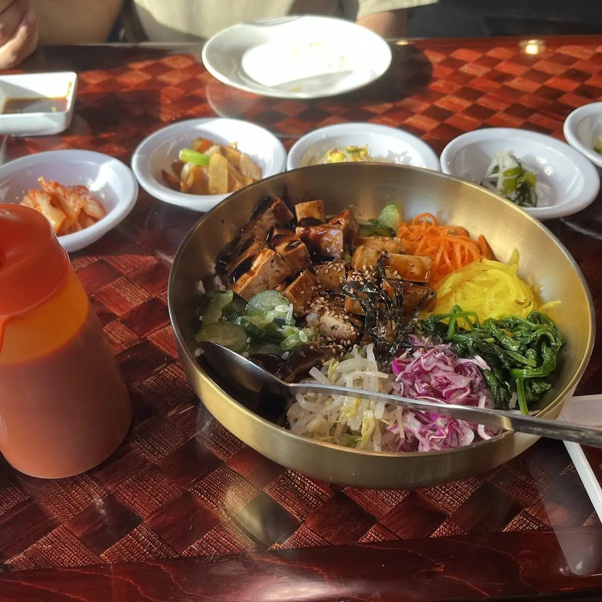 Tofu Bibimbap and Banchan