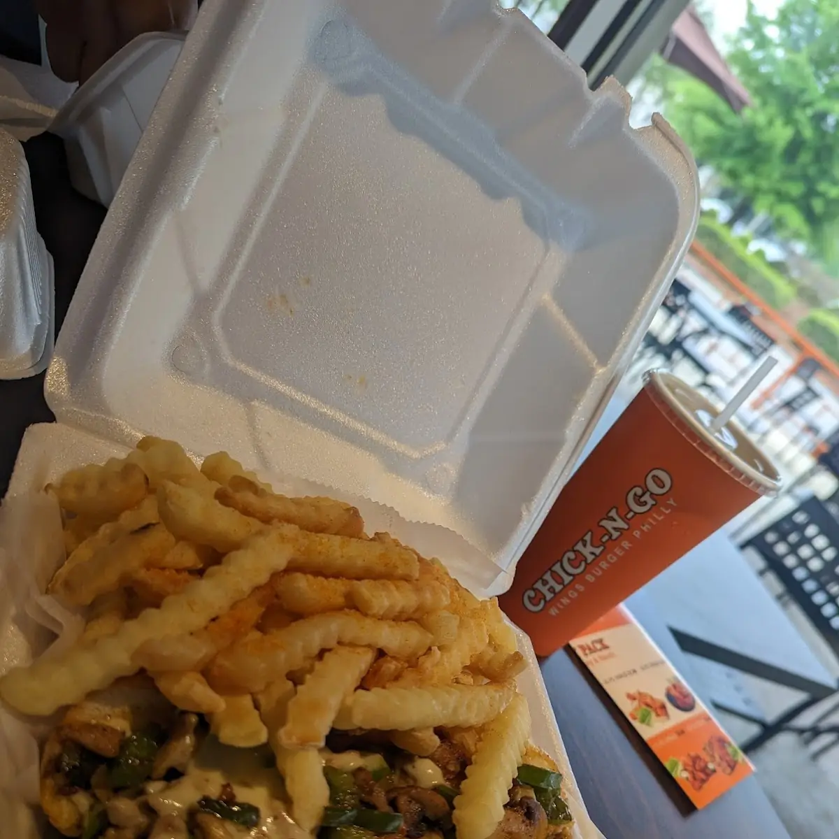 Chicken Philly Cheese Steak Sandwich