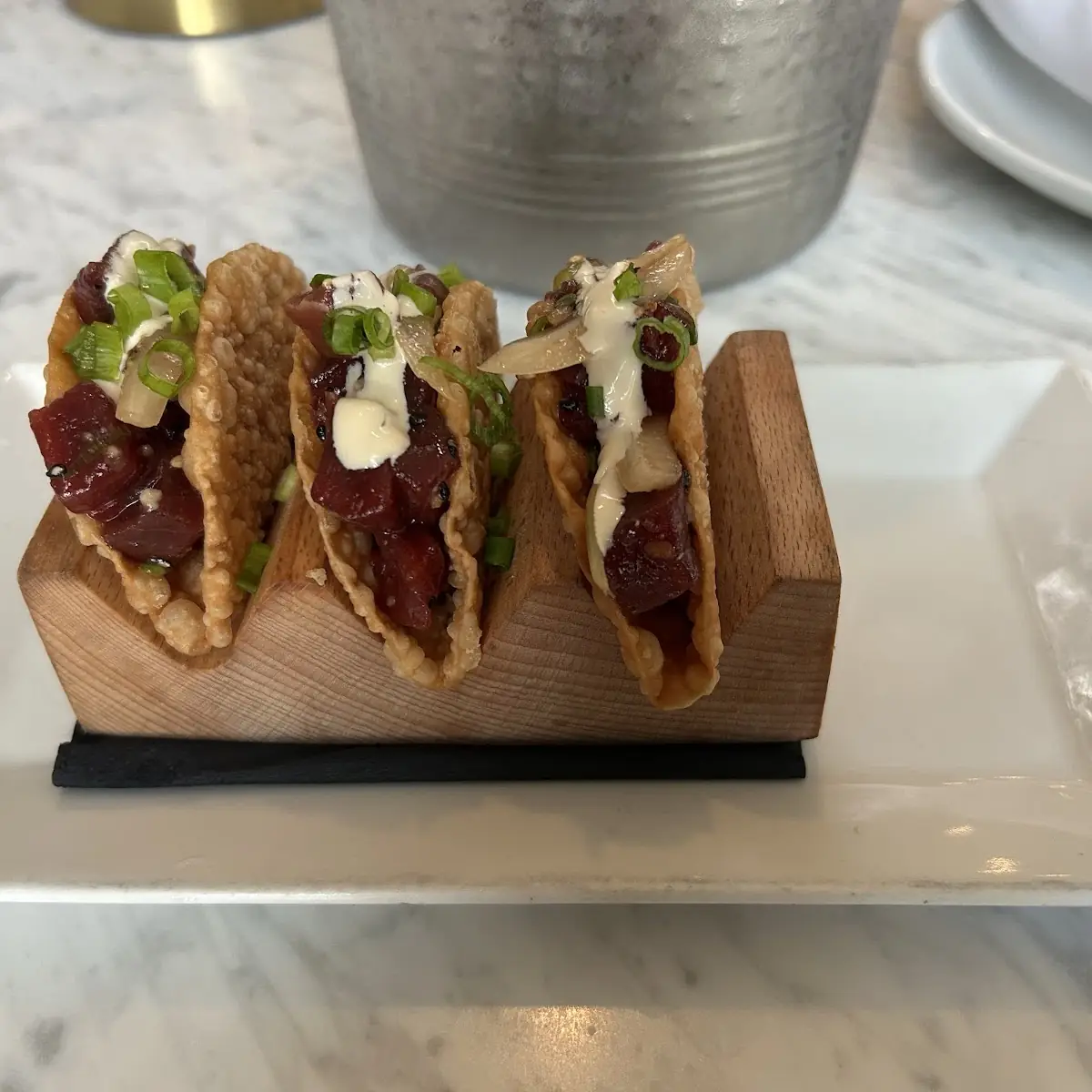 Tuna Poke Tacos