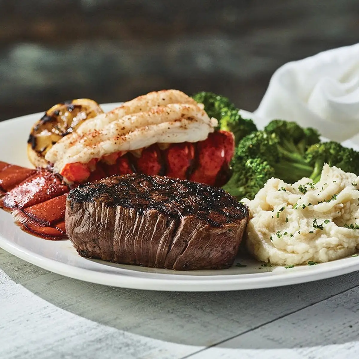 Barrel Cut Filet & Lobster Tail