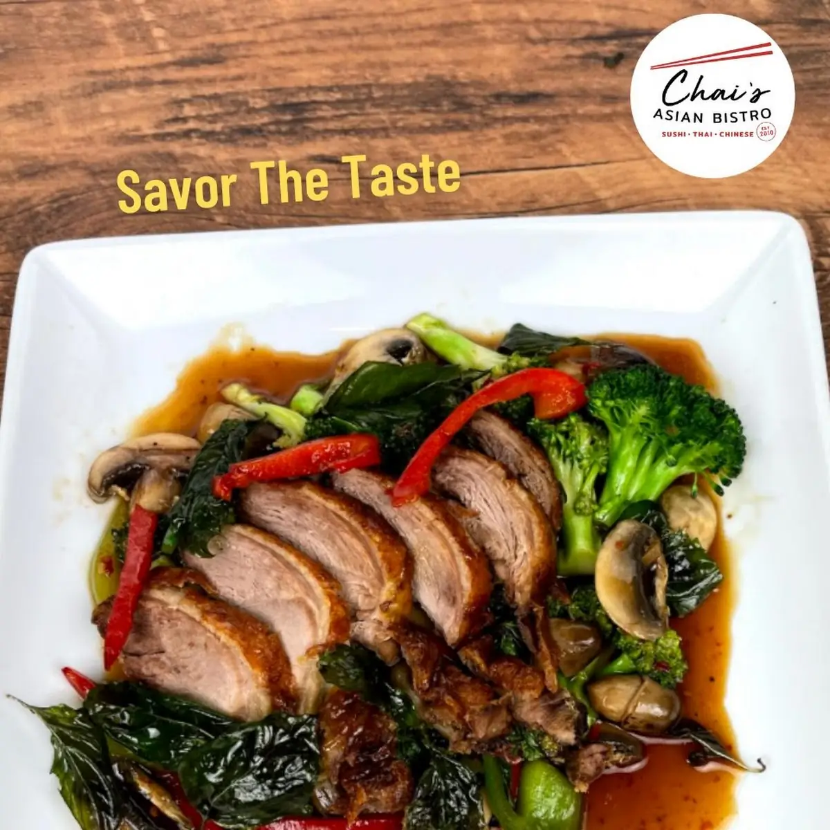 Thai Basil Roast Duck