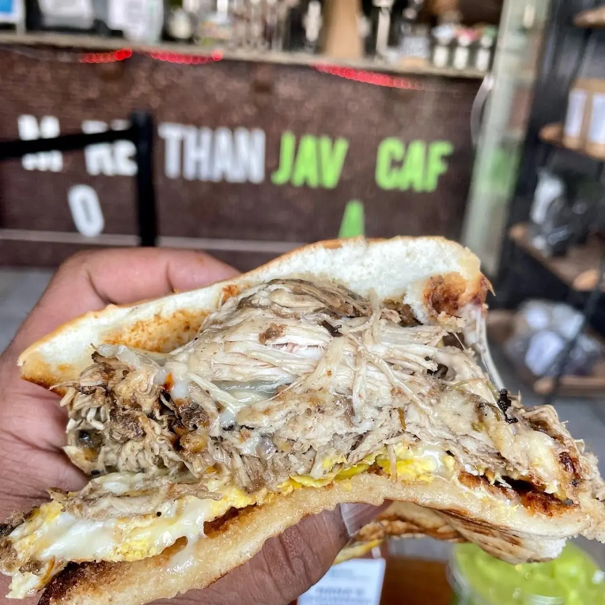 Jerk Chicken Breakfast Sandwich