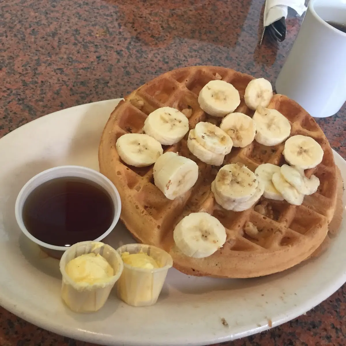 Banana Walnut Waffle