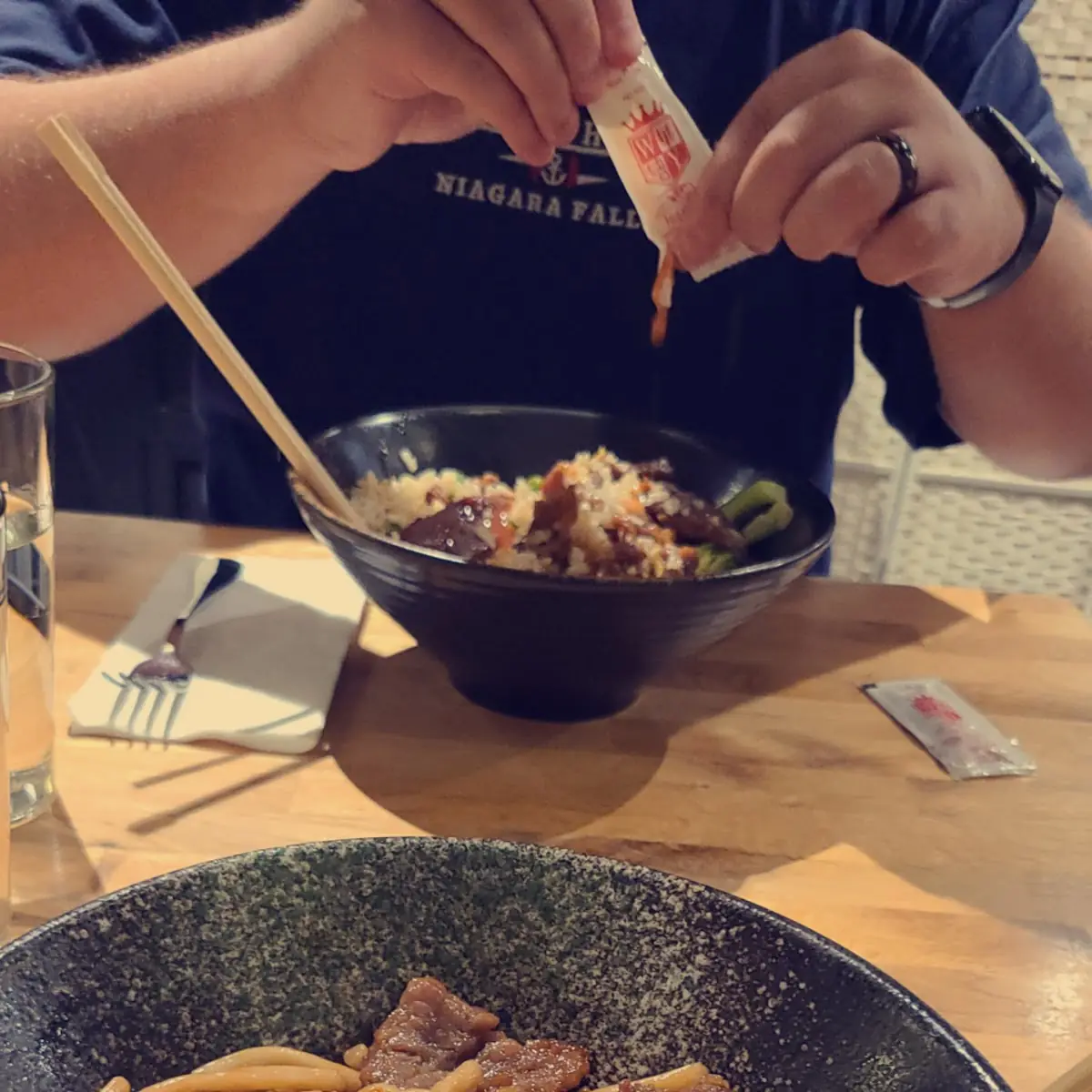 Beef Udon Noodle Pan Fried