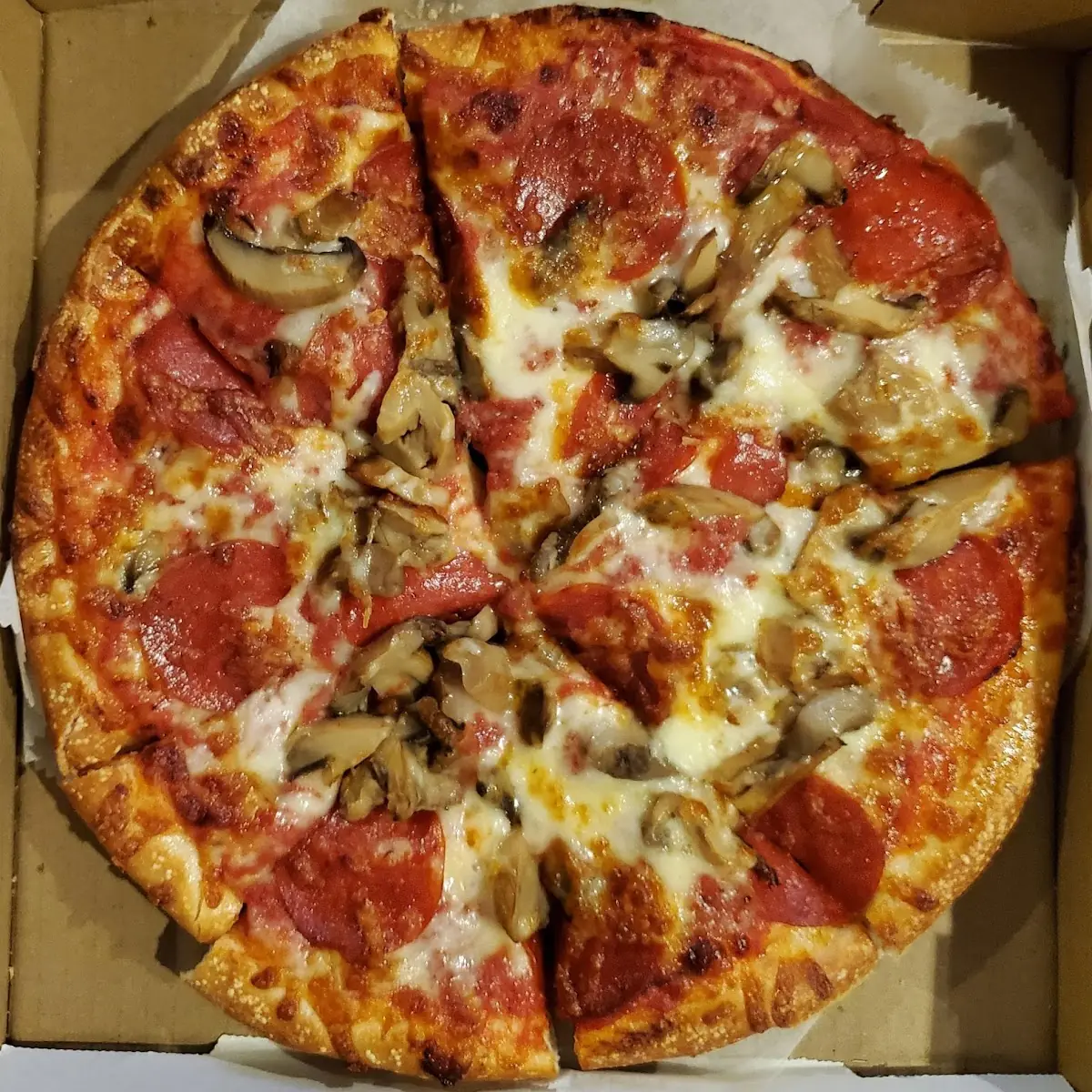 Pepperoni Mushroom Pizza