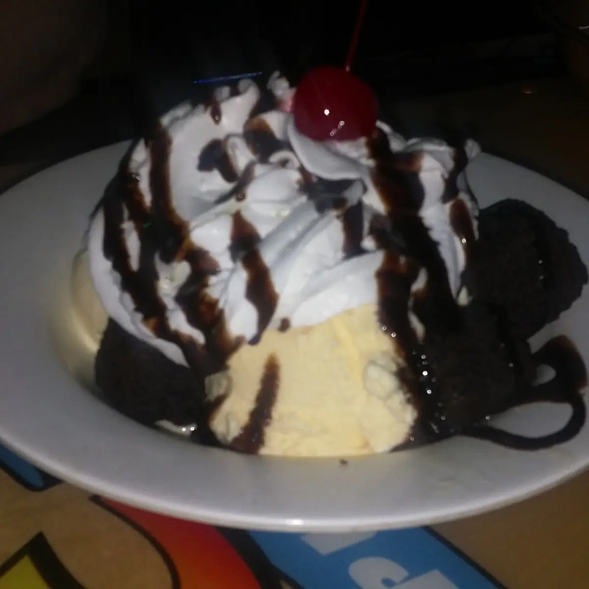 Chocolate Brownie Bite Sundae