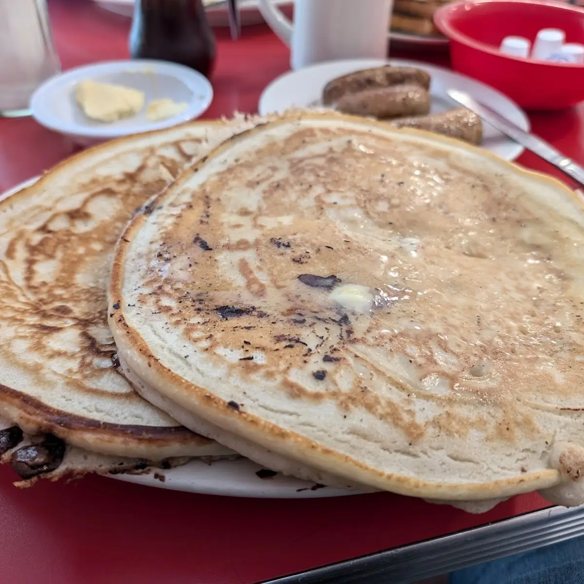 Peppermint Chocolate Chip Pancake
