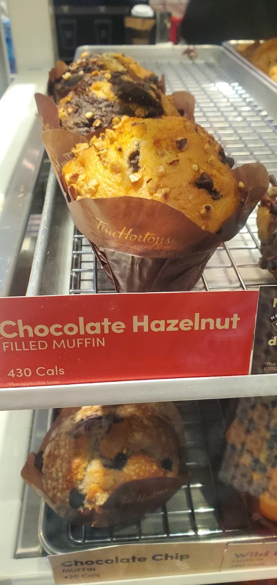 Chocolate Hazelnut Filled Muffins
