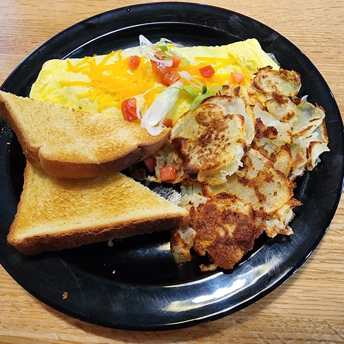 Omelette with Hash Browns