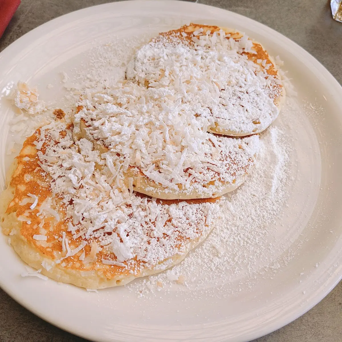Toasted Coconut Pancakes