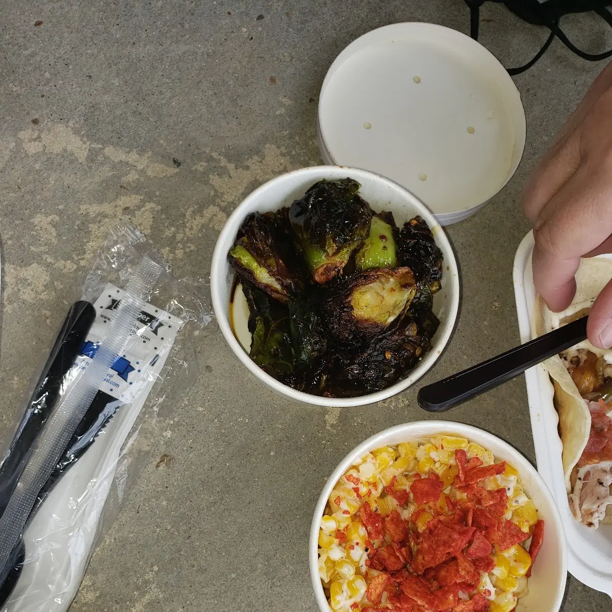 Brussels Sprouts & Street Corn
