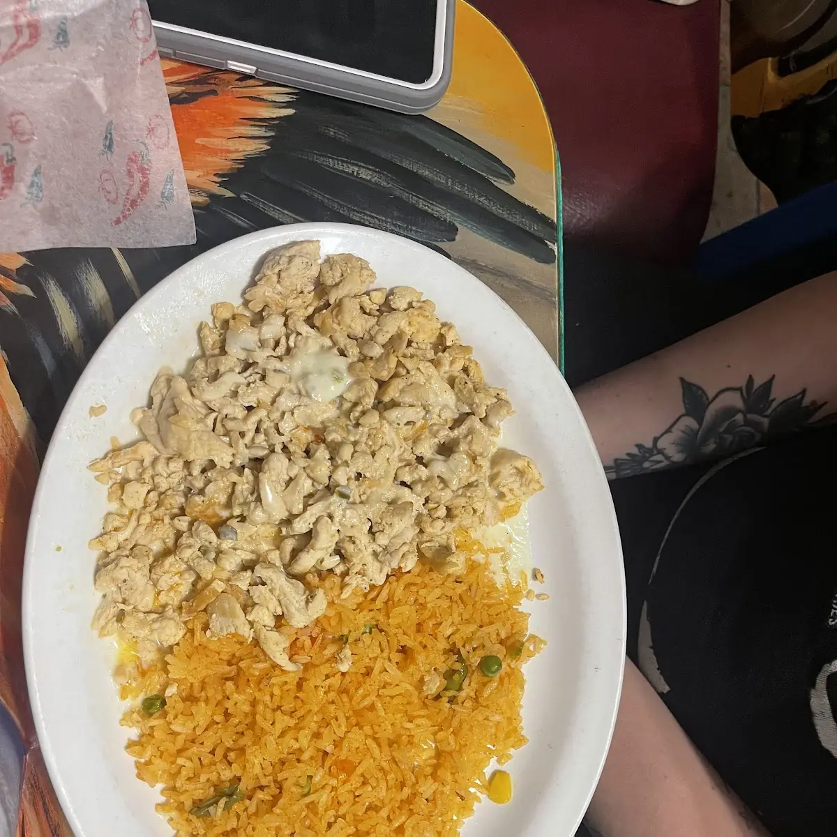 Chicken Rice Queso