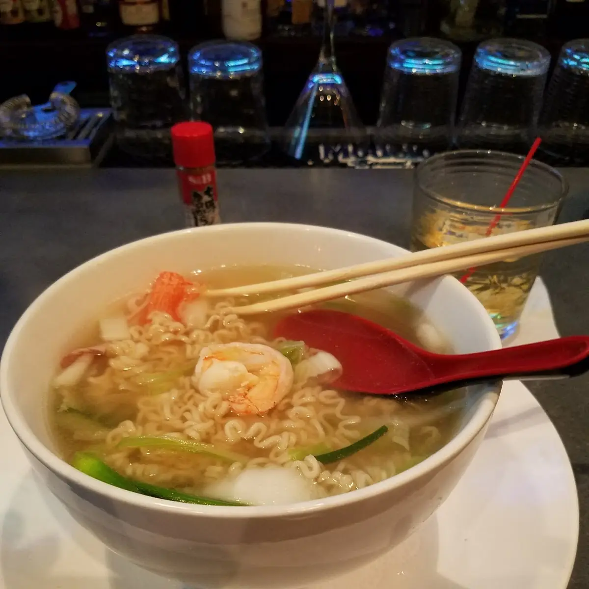 Soba Noodles Seafood Soup