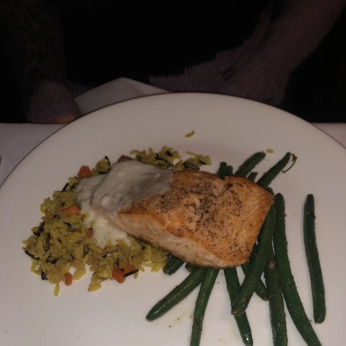Atlantic Salmon with Wild Rice