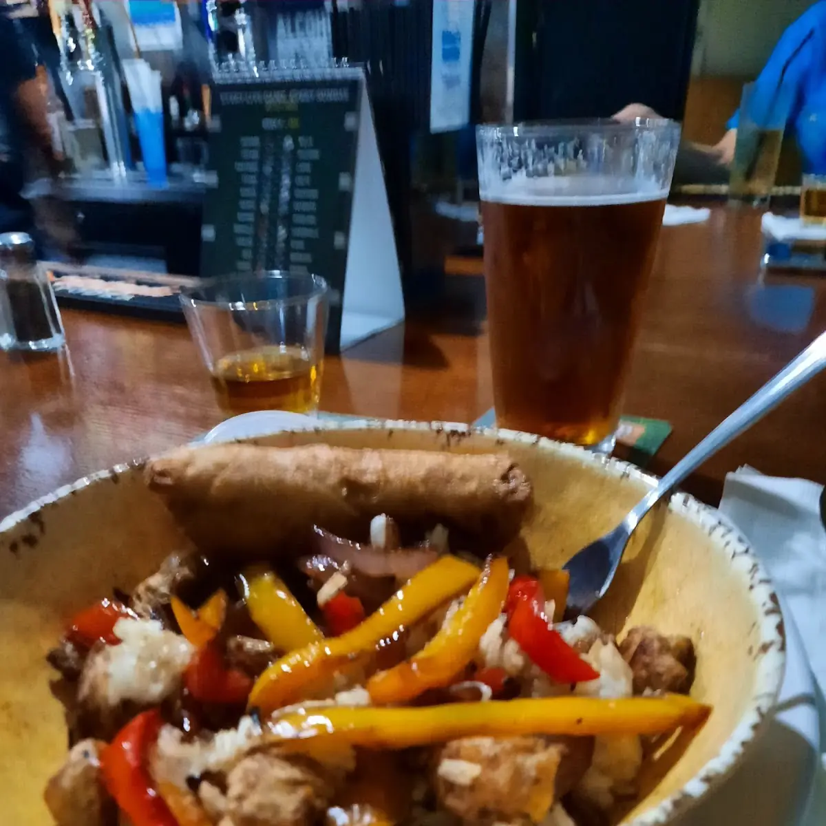 Curry Chicken with Egg Roll