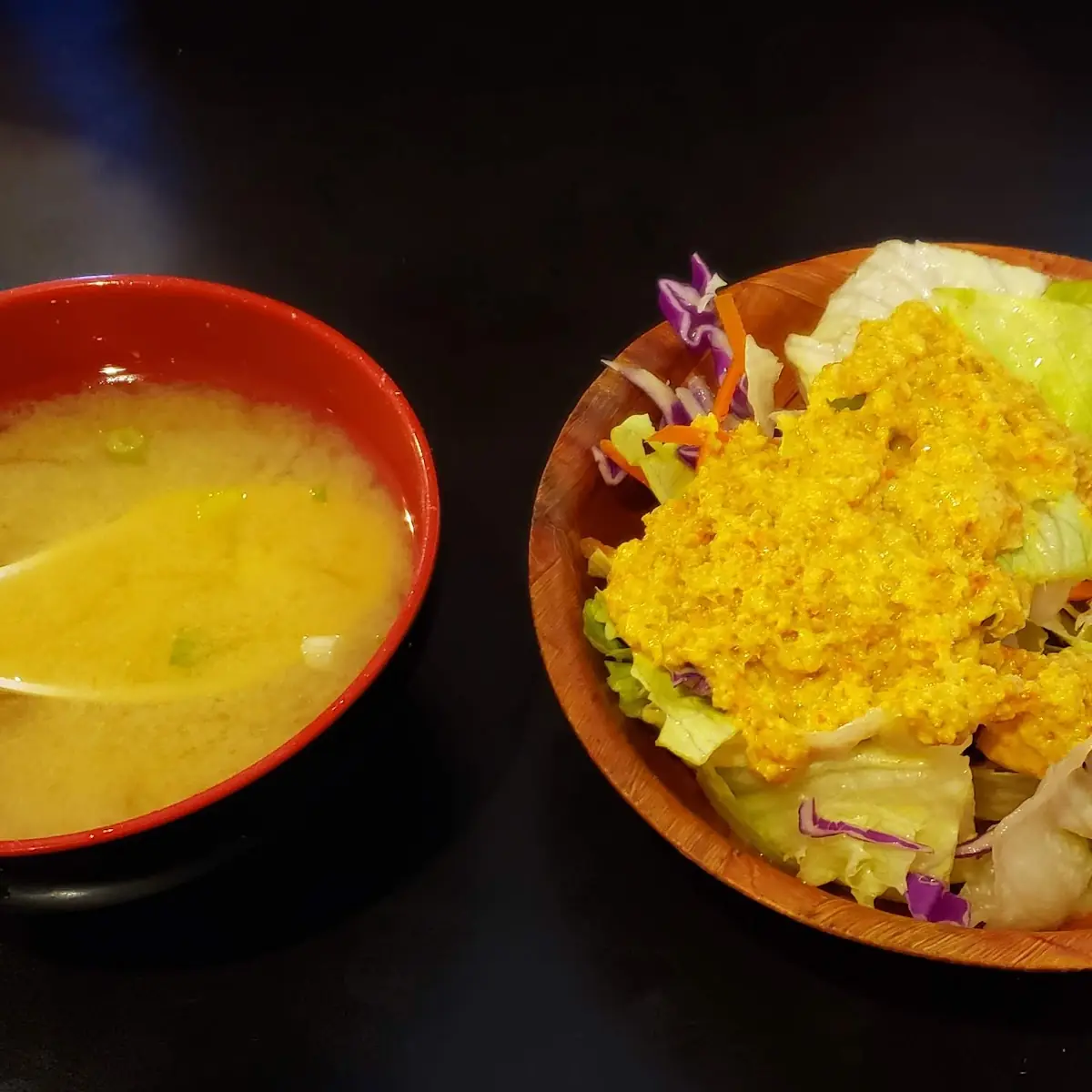 Miso Soup with Ginger Dressing