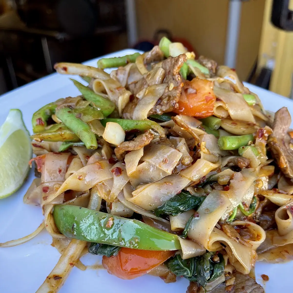 Pad Kee Maw Drunken Noodles