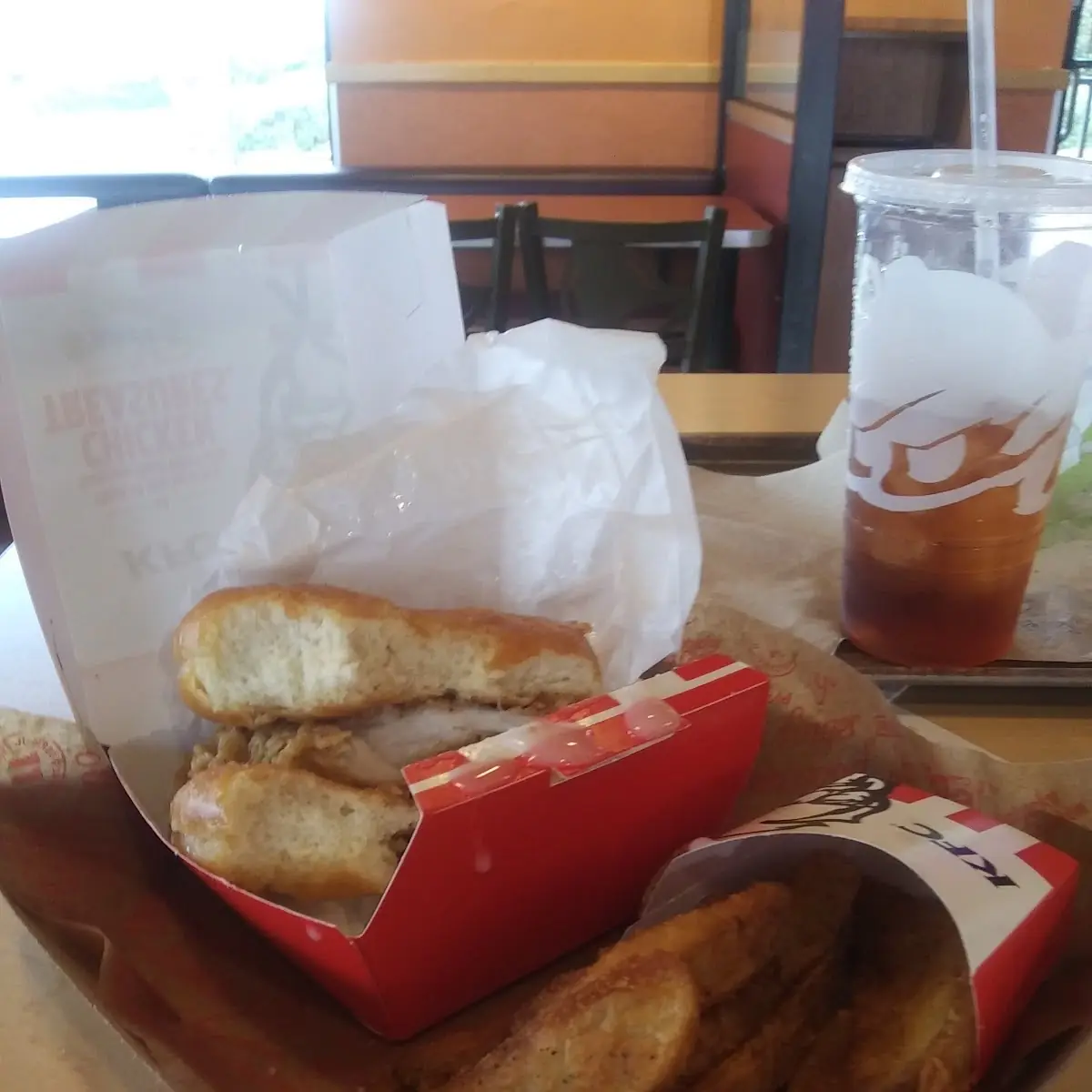 Donut Chicken Sandwhich Combo