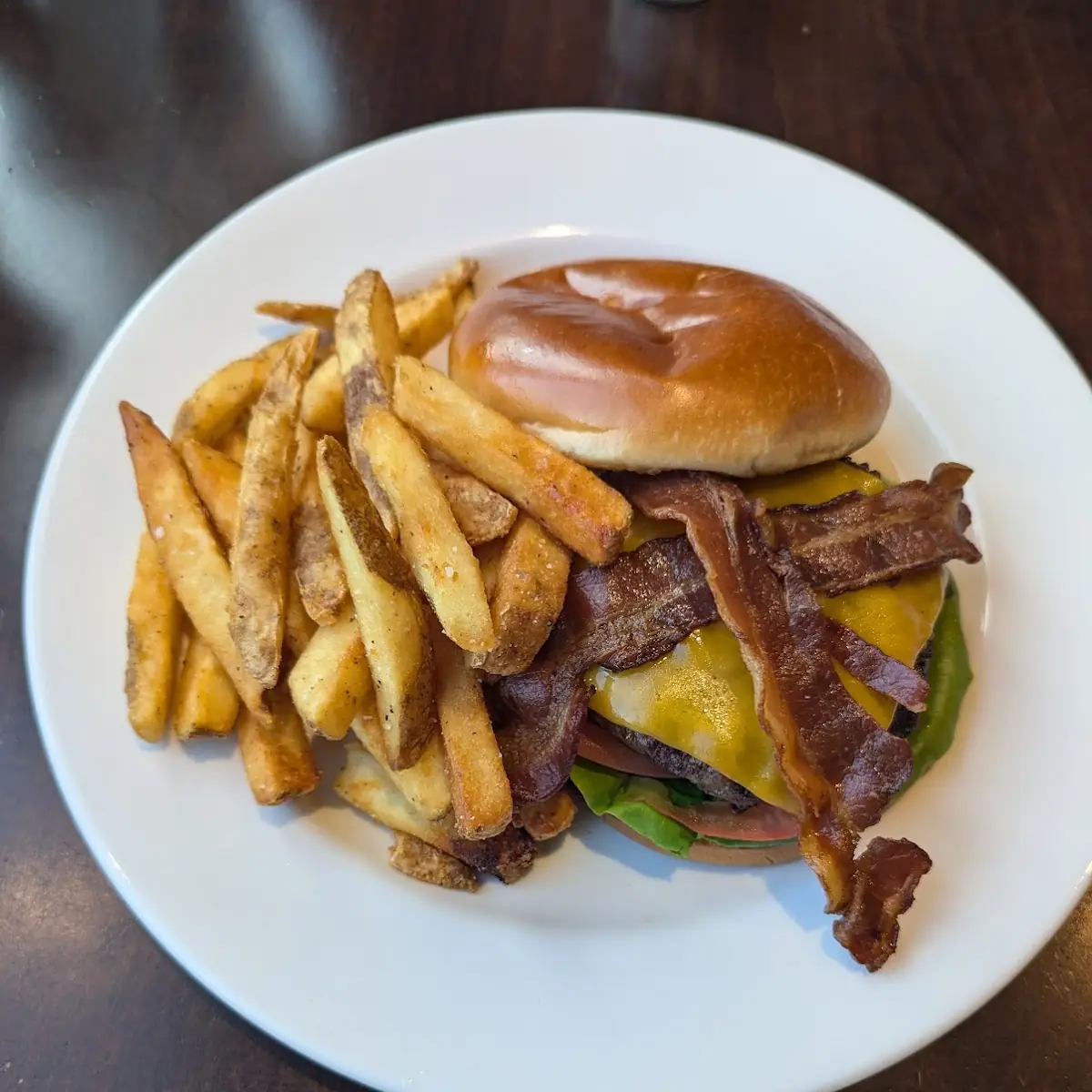 Bacon Cheeseburger with Fries