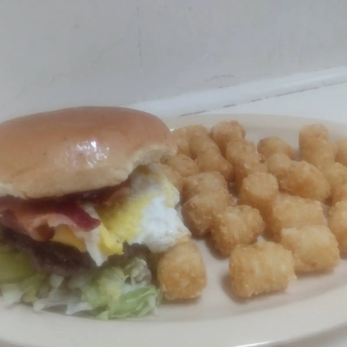 Bacon Cheeseburger with Fried Egg