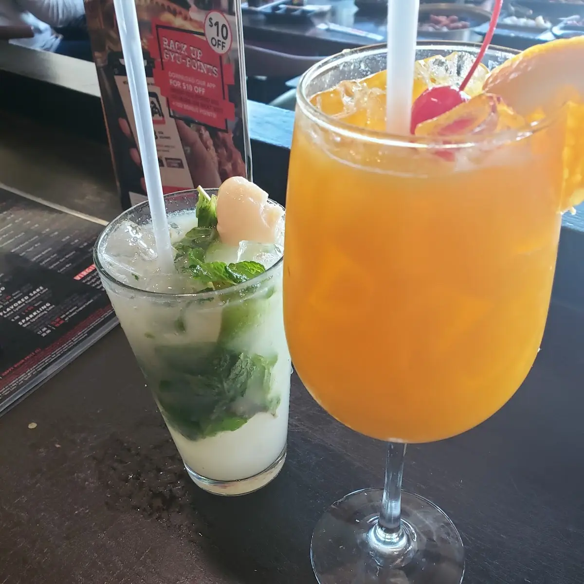 Lychee Gin Mojito Mango Tango Tokyo Iced Tea